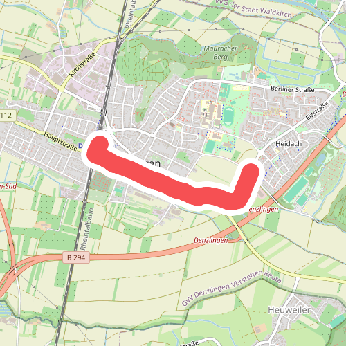 Denzlingen Bahnhof - Denzlingen Neuapostolische Kirche