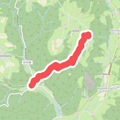 Tennenbach Parkplatz - Glasig Sandgrube