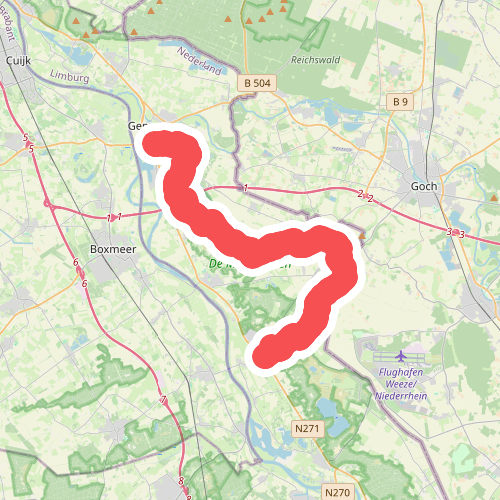 Van Gennep naar Nieuw Bergen - "Siebengewiebel" · NederRandpad etappe 22