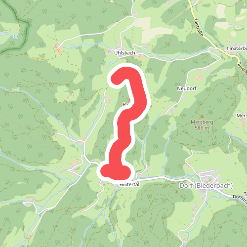 Hintertal Brücke - Prächter Berg