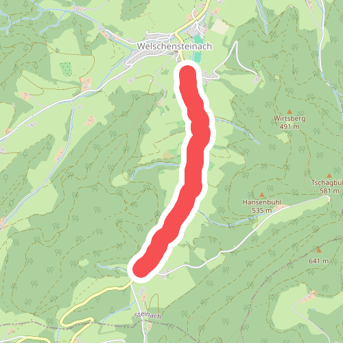 Welschensteinach Halderweg - Mühlsbach-Fixenhof