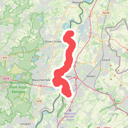 Catsop naar Grevenbicht - "Moeder Maas" · NederRandpad etappe 35