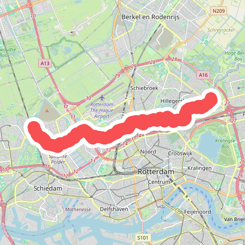Variant Rottemeren: Terbregge · Grote Rivierenpad etappe 18