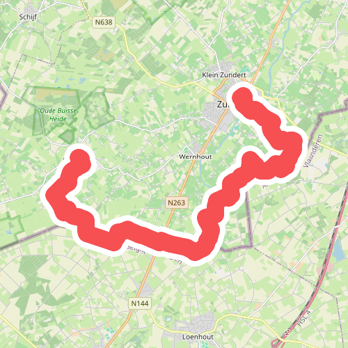 Zundert naar Achtmaal - "XXXXXXXX" · NederRandpad etappe 48