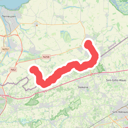 Hulst naar Zuiddorpe- "Den vos Reynaerde" · NederRandpad etappe 51