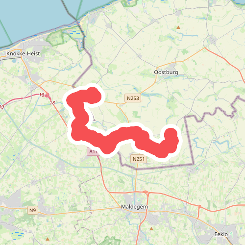 St. Kruis naar Sluis - "Op de Wallen" · NederRandpad etappe 54