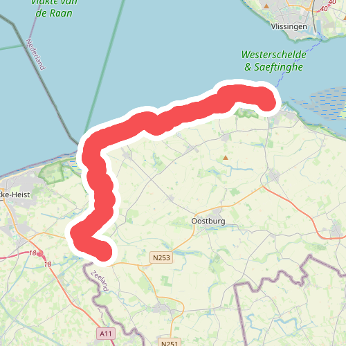 Sluis naar Breskens- "De ZEE" · NederRandpad etappe 55