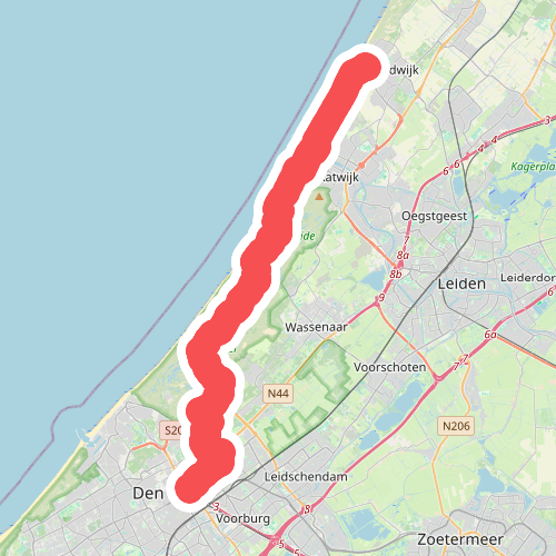Den Haag naar Noordwijk aan Zee - "Royal Green" · NederRandpad etappe 65