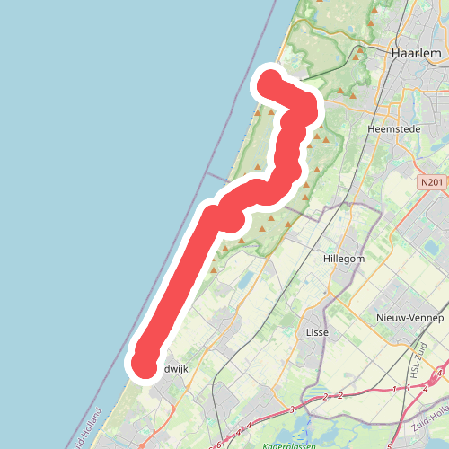 Noordwijk aan Zee naar Zandvoort - "Waterduinen" · NederRandpad etappe 66