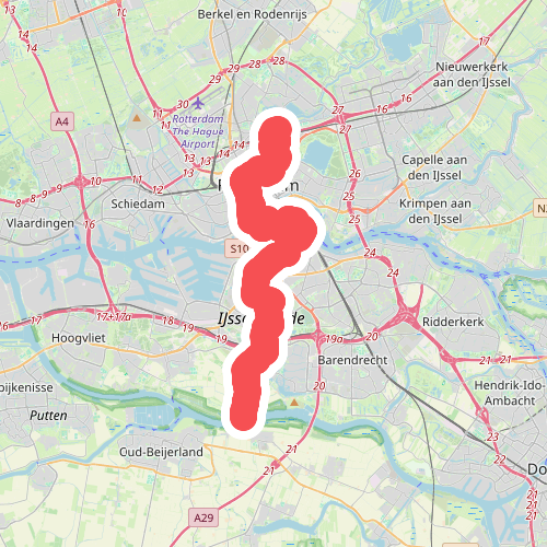 Variant Erasmuspad · Grote Rivierenpad etappe 20