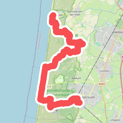 Castricum naar Egmond aan Zee - "De kwal" · NederRandpad etappe 69