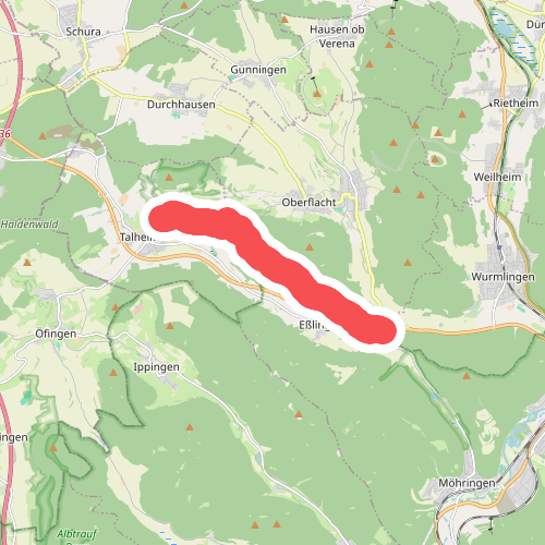 blaues Dreieck Eßlingen - Talheim