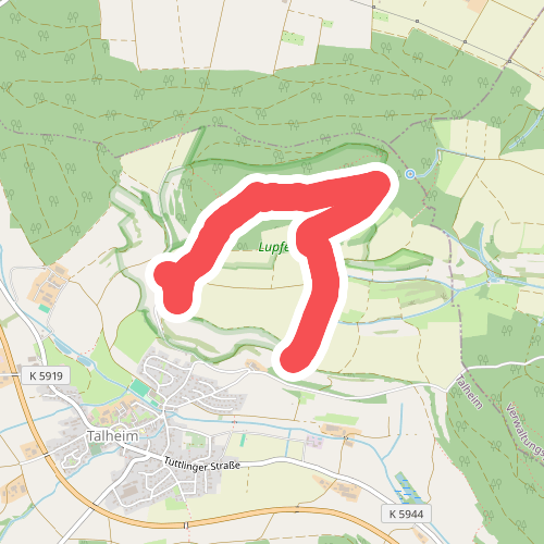 blaues Dreieck Talheim - Lupfen