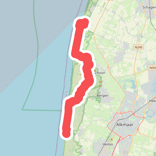 Egmond aan zee naar Petten - "De Kneet" (via Groet) · NederRandpad etappe 70