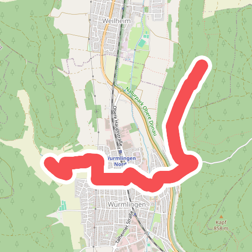rote Raute Wurmlingen - Spitzwieshalde