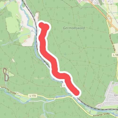 Groppertal - Oberhalb Kirnacher Bahnhöfle