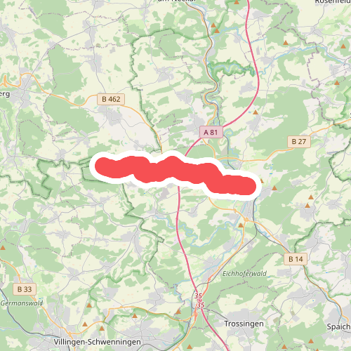 Tannhalde - Rottweil Bahnhof