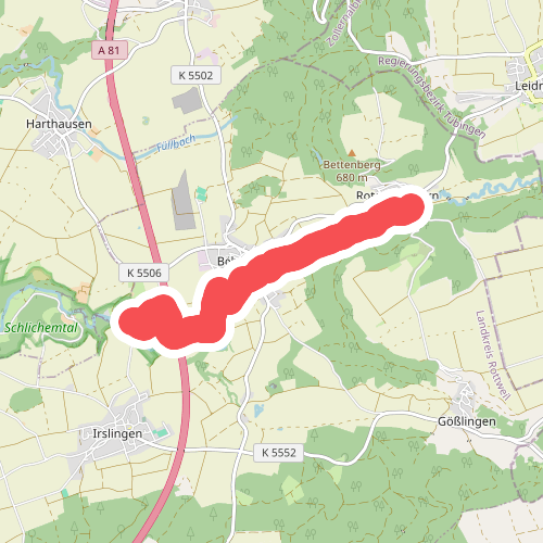 blaues Minus Böhringer Mühle - Rotenzimmern