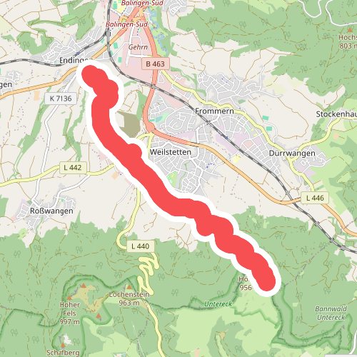 blaue Raute Endingen - Weilstetten - HW1