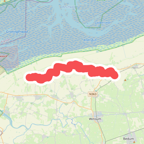 Hornhuizen naar Warffum - "Pieter de Pad" · NederRandpad etappe 79