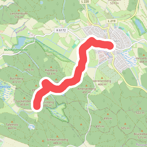 Dettingen Ortsmitte - Reitern