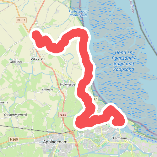 Spijk naar Delfzijl - "Tussen Dollard en Wierde" · NederRandpad etappe 82