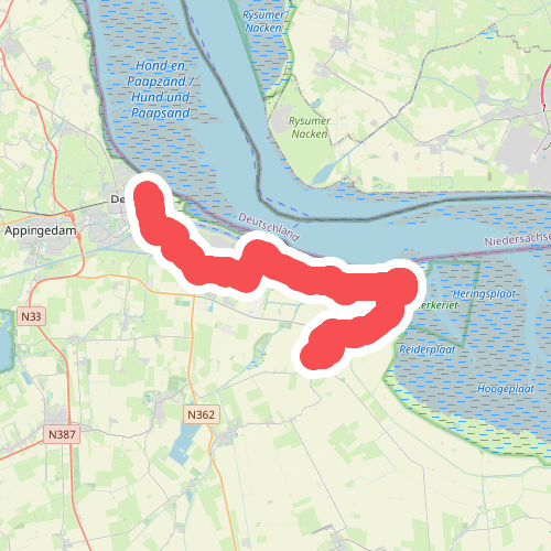Delfzijl naar Woldendorp - "Van Zout naar Zoet" · NederRandpad etappe 83