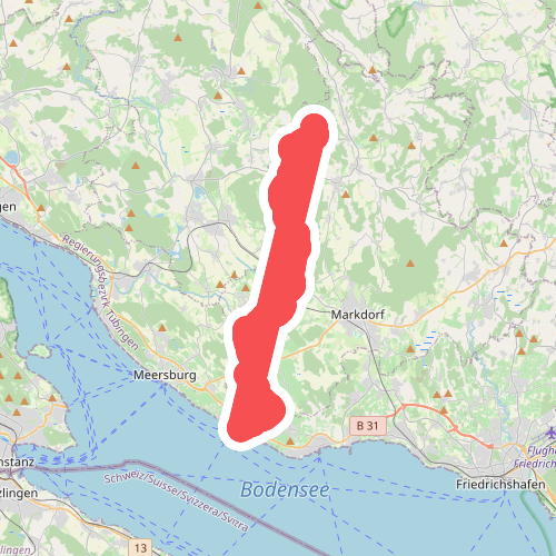 Nebenweg des Schwäbischen Albvereins (rotes Kreuz, West)