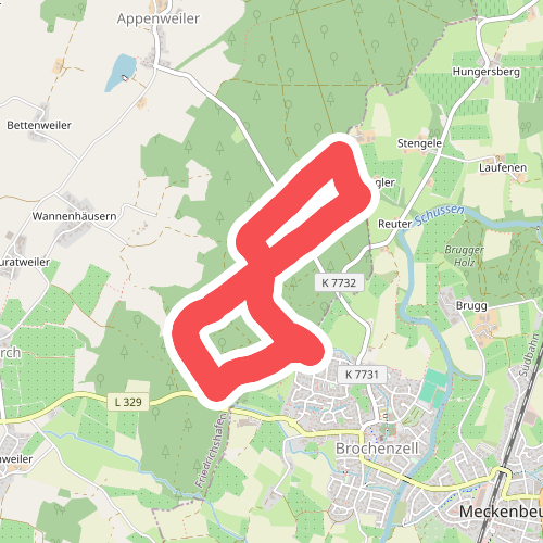 Nordic Walking Runde Brochenzeller Wald (5km)