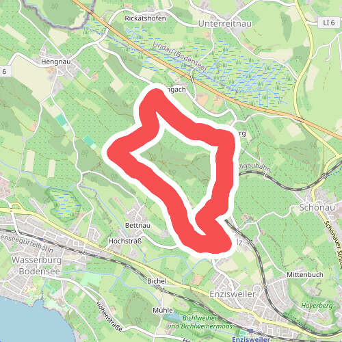 Nordic-Walking Bayerischer Bodensee Bodolz R16 : Taubenberg Runde