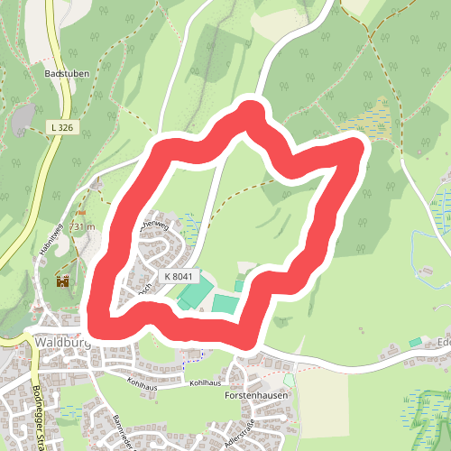 Wanderweg 2 der Gemeinde Waldburg