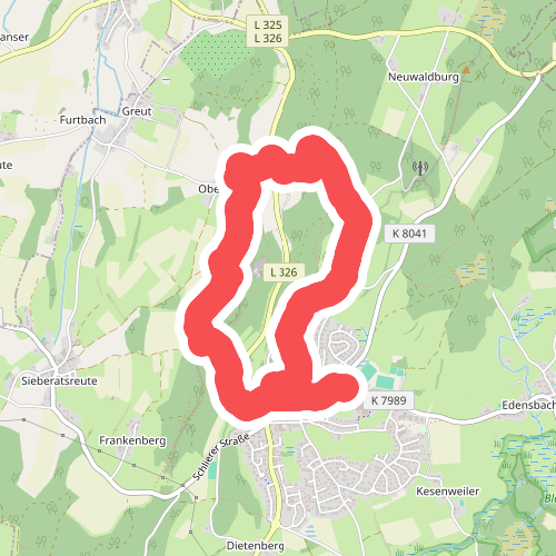 Wanderweg 4 der Gemeinde Waldburg