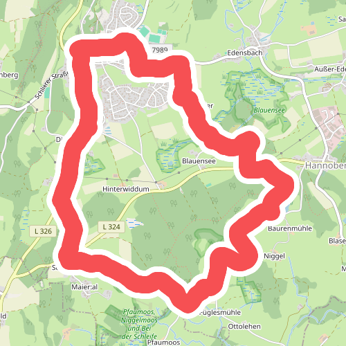 Wanderweg 5 der Gemeinde Waldburg