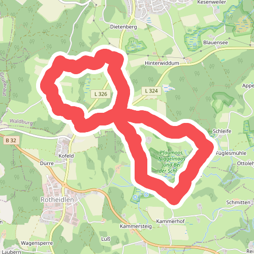 Wanderweg 7 der Gemeinde Waldburg