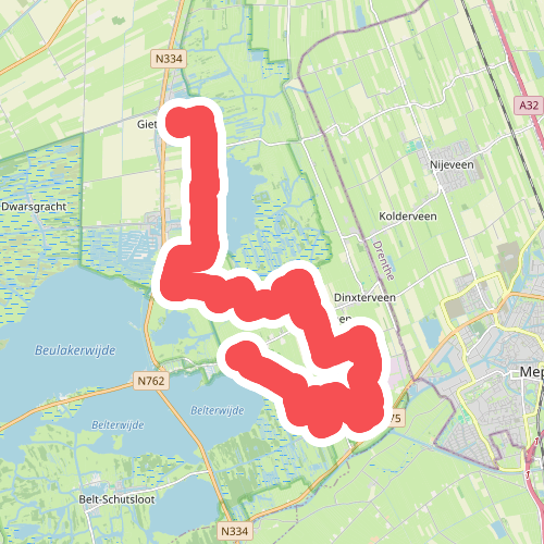 Giethoorn - Wanneperveen · Weerribben wiedenpad etappe 2