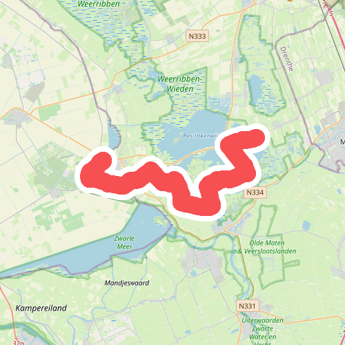 Wanneperveen - Vollenhove · Weerribben wiedenpad etappe 3