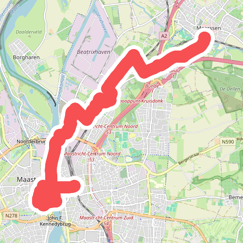 Maastricht - Meerssen · Via Belgica etappe 1