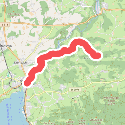 Wanderweg 549a - Gmund am Tegernsee Richtung Miesbach