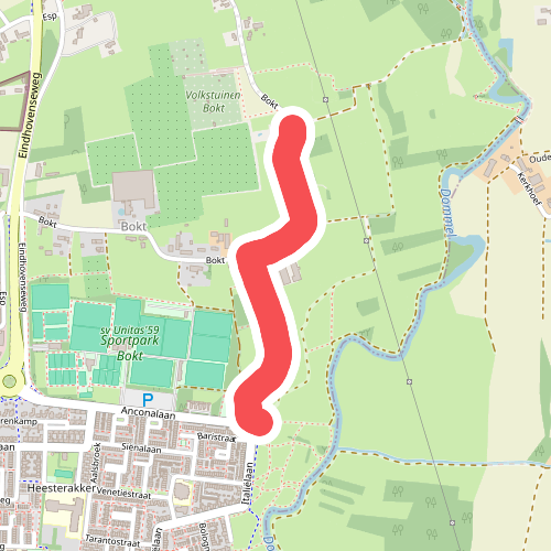 Dommel hoogwater · Hertog Hendrikpad etappe 12