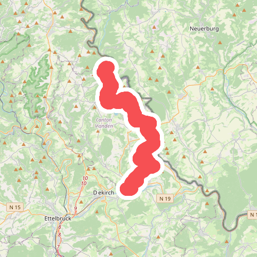 Stolzembourg - Diekirch · GR5 etappe 25