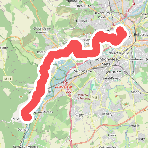 Metz - Ancy-Dornot · GR5 etappe 34