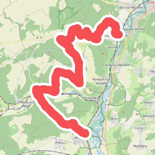 Ancy-Dornot - Pagny-sur-Moselle · GR5 etappe 35