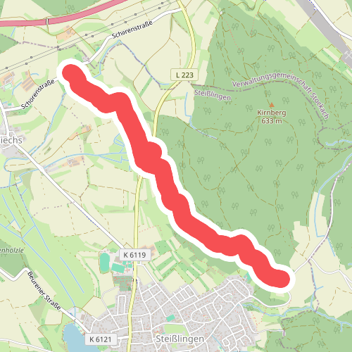 Schoren - Wanderparkplatz Kirnberg