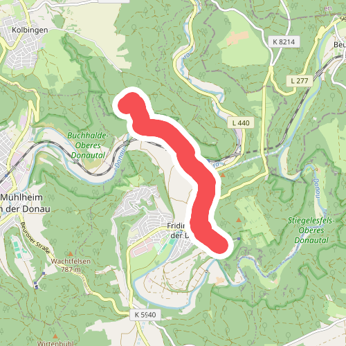 Fridingen Kirchberg - Kolbinger Höhle