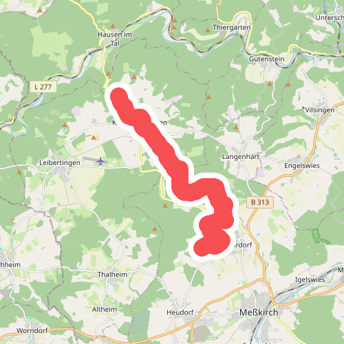 blaues Dreieck Kreenheinstetten - Rohrdorf