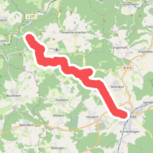 blaues Dreieck Leibertingen - Messkirch