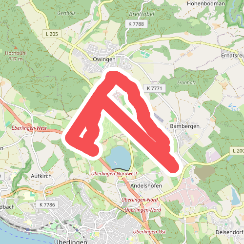 Halbmarathonstrecke rund um Überlingen