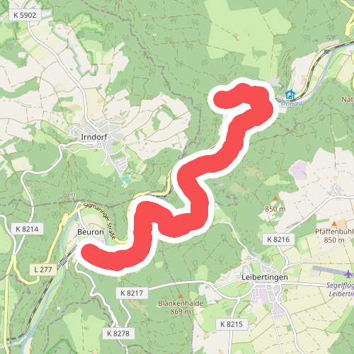 Beuron - Petershöhle - Donau - Werenwag