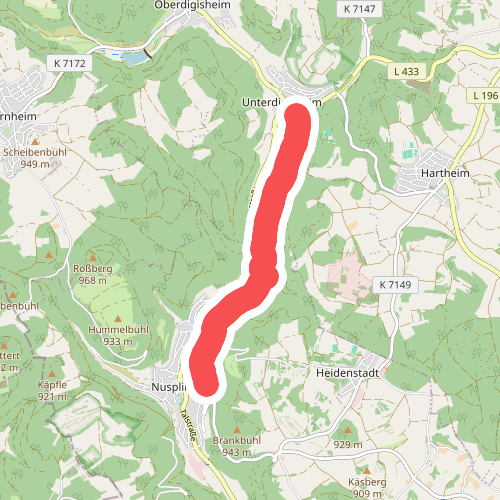 gelbe Gabel Nusplingen - Unterdigisheim