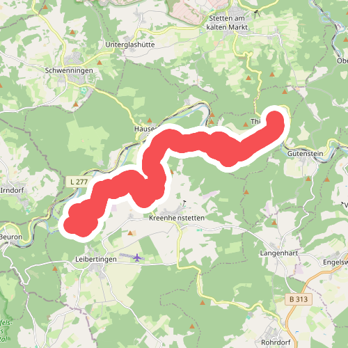 rote Gabel Burg Wildenstein - Neumühle